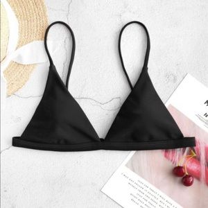 Black padded bikini top